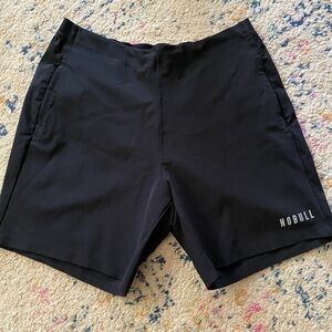 Mens Nobull Stretch Woven Shorts 7” Inseam!